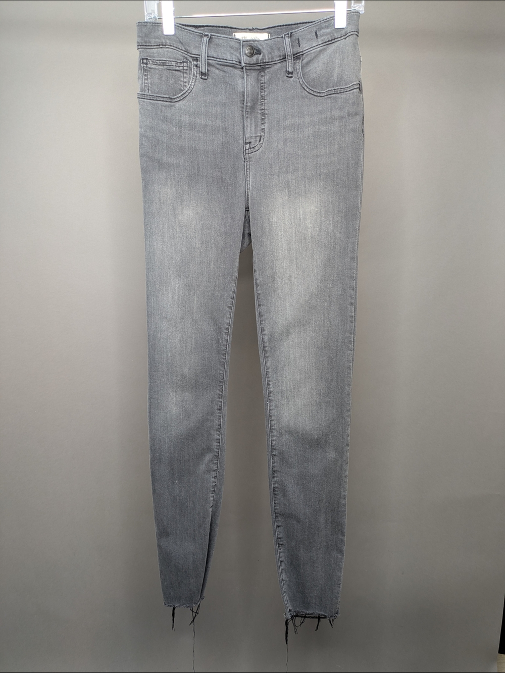 Madewell Grey High-Rise Skinny Jeans